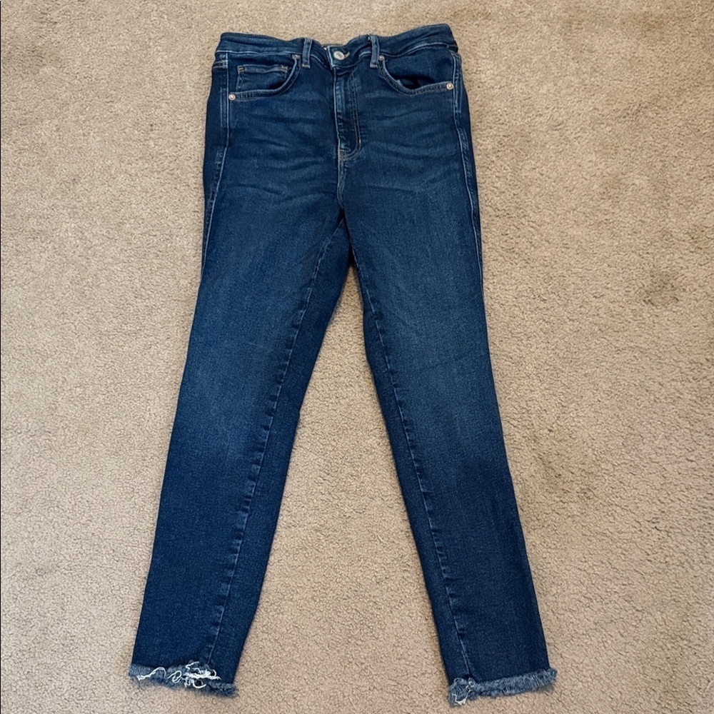 We The Free High Rise Dark Blue Skinny Jeans
